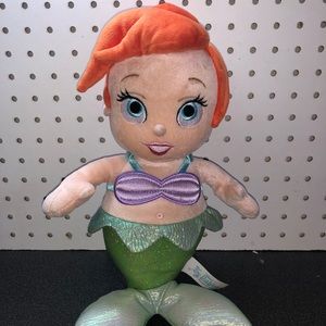Disney Parks Disney Babies Ariel Mermaid Plush Doll 13” Sparkly Princess Soft